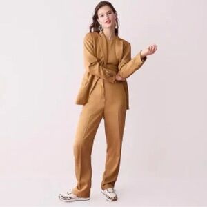 NWT J Crew Ingrid Pant Lyoce Pants 00 Gramercy Twill